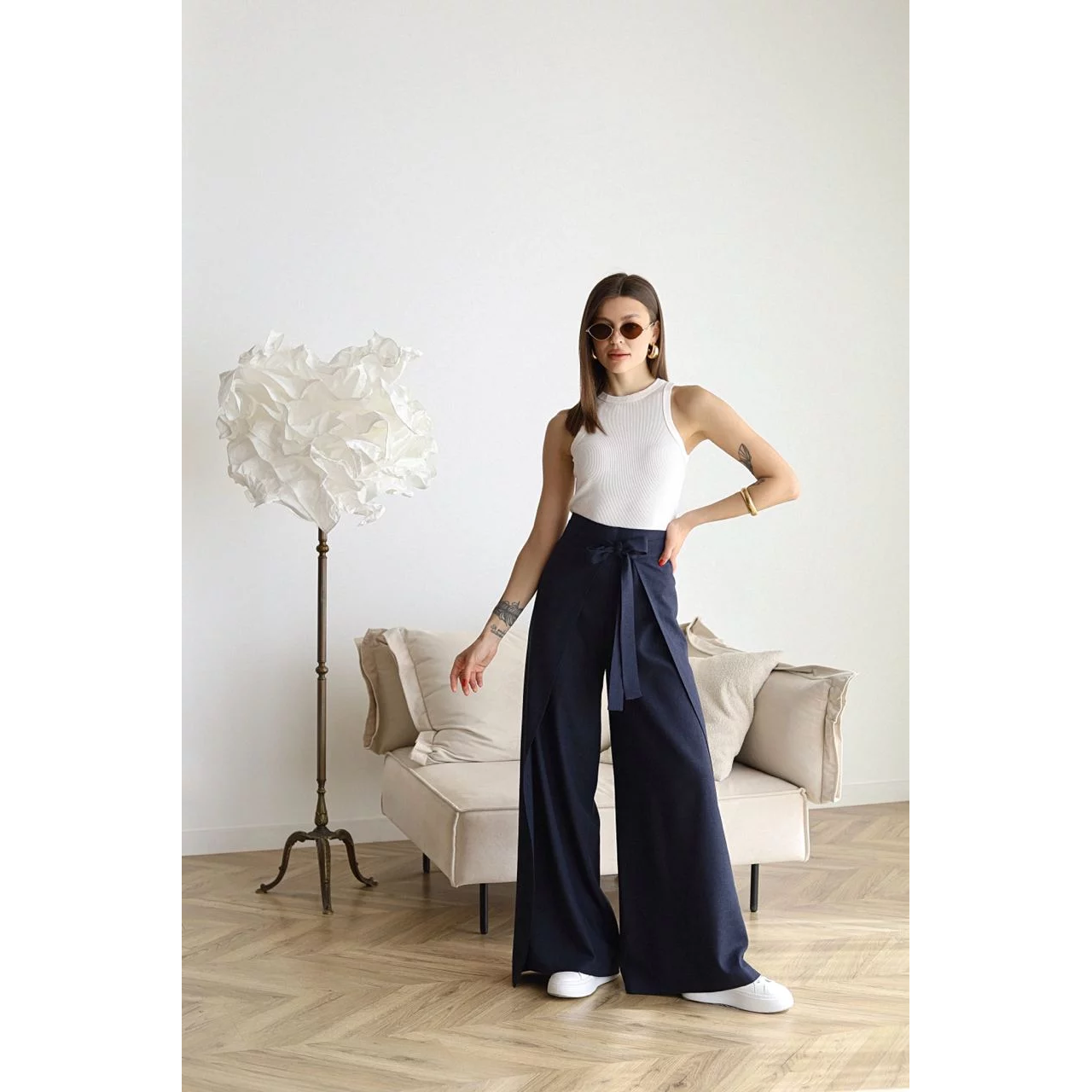 Rose Wide Trousers | Linen | Comfortable and Elegant