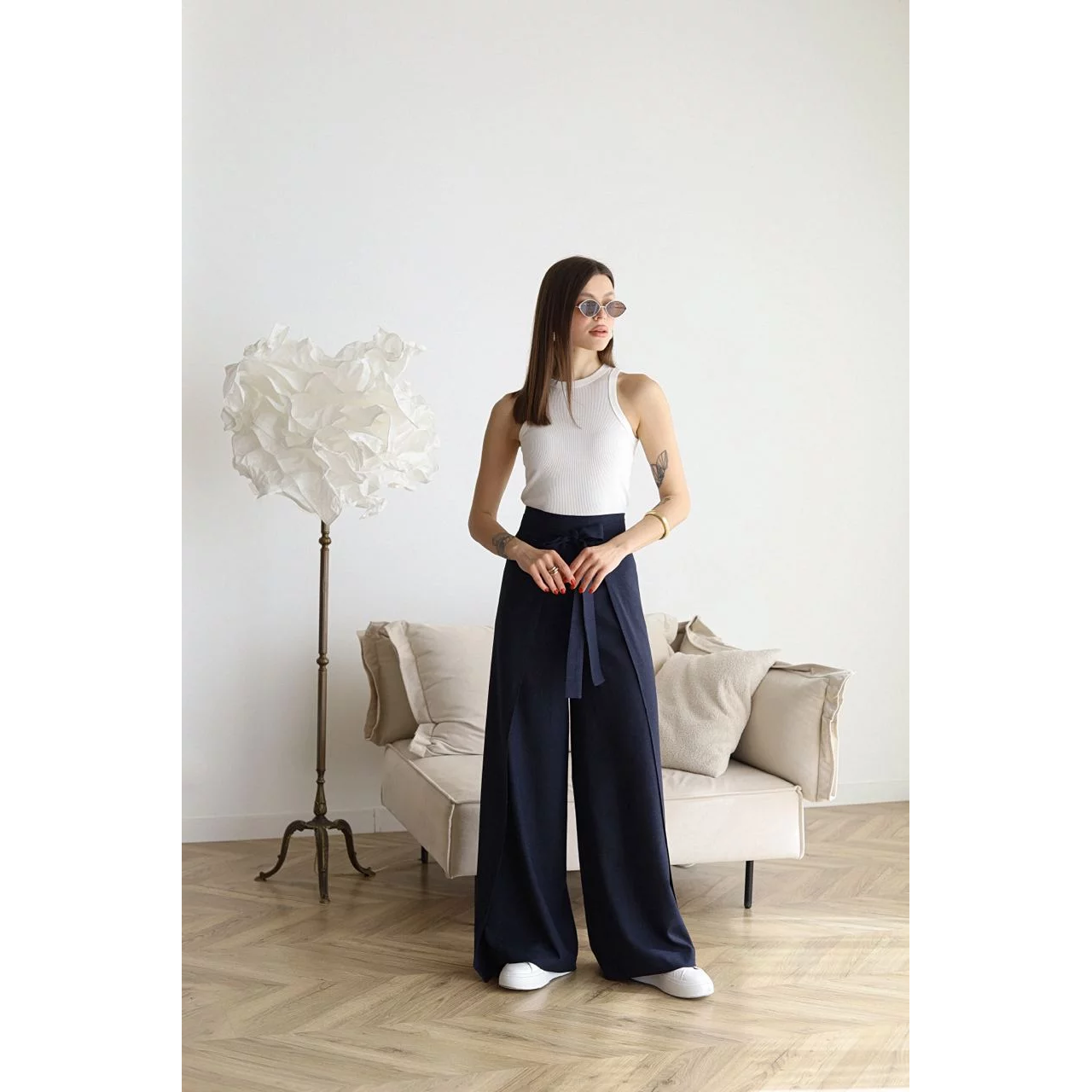 Rose Wide Trousers | Linen | Comfortable and Elegant