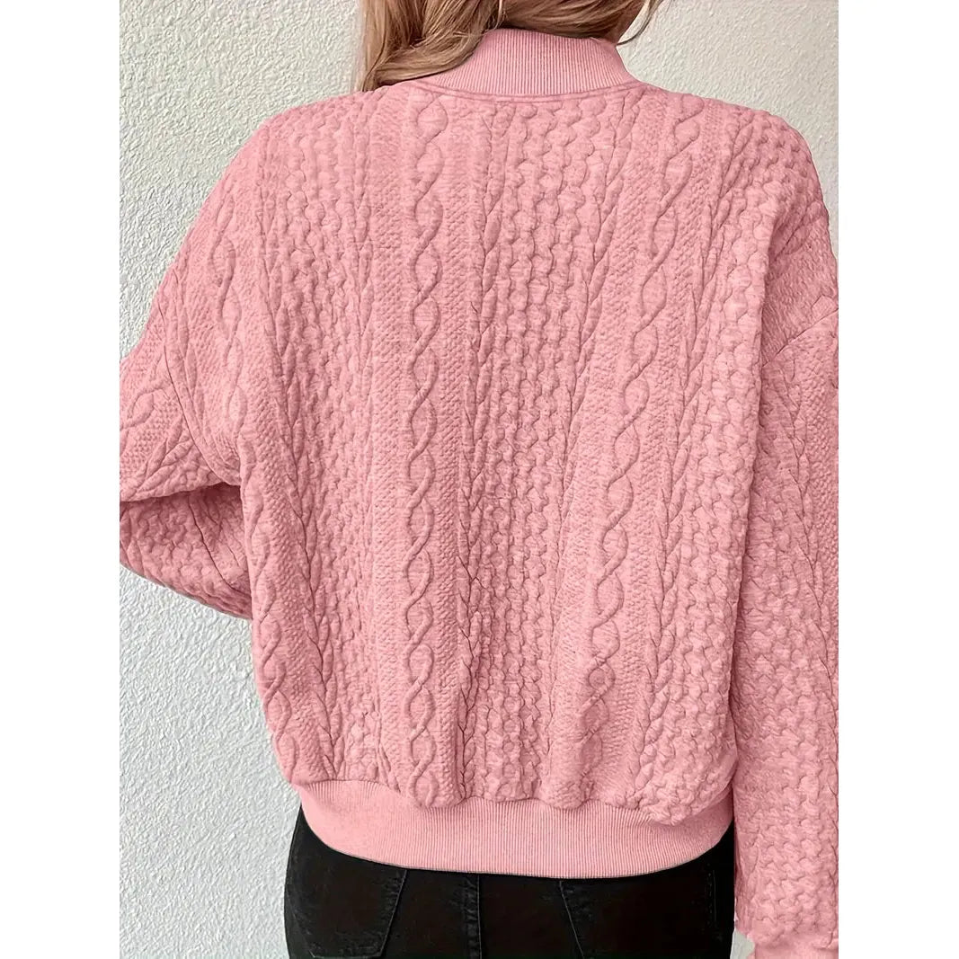 Rose - Elegant Pullover Cardigan