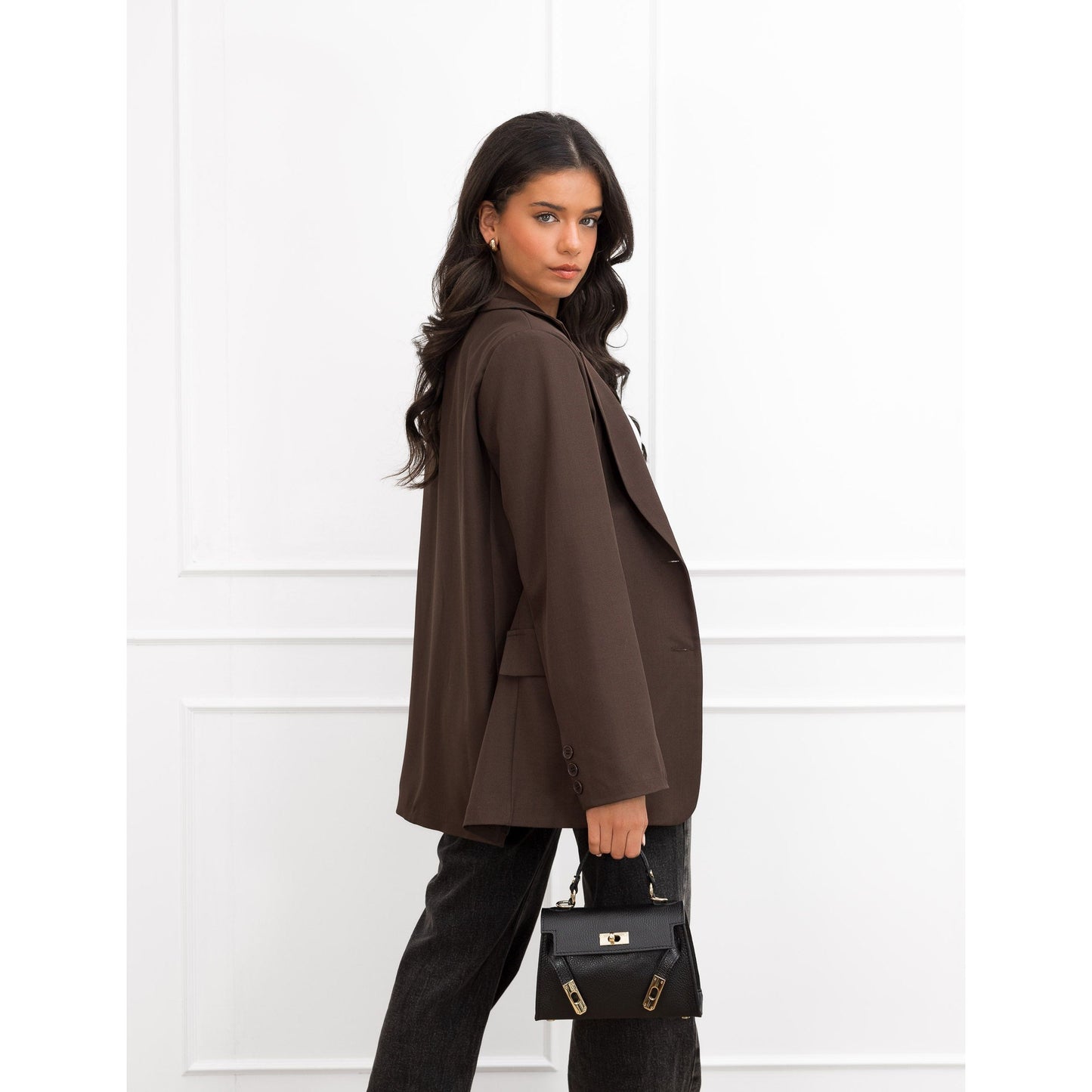 Emme blazer dark brown