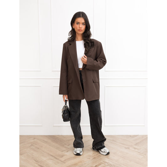 Emme blazer dark brown