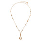 Gold 'Vintage Charm' Long Pendant Necklace