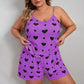 Rose Plus Size Heart Print Pyjama