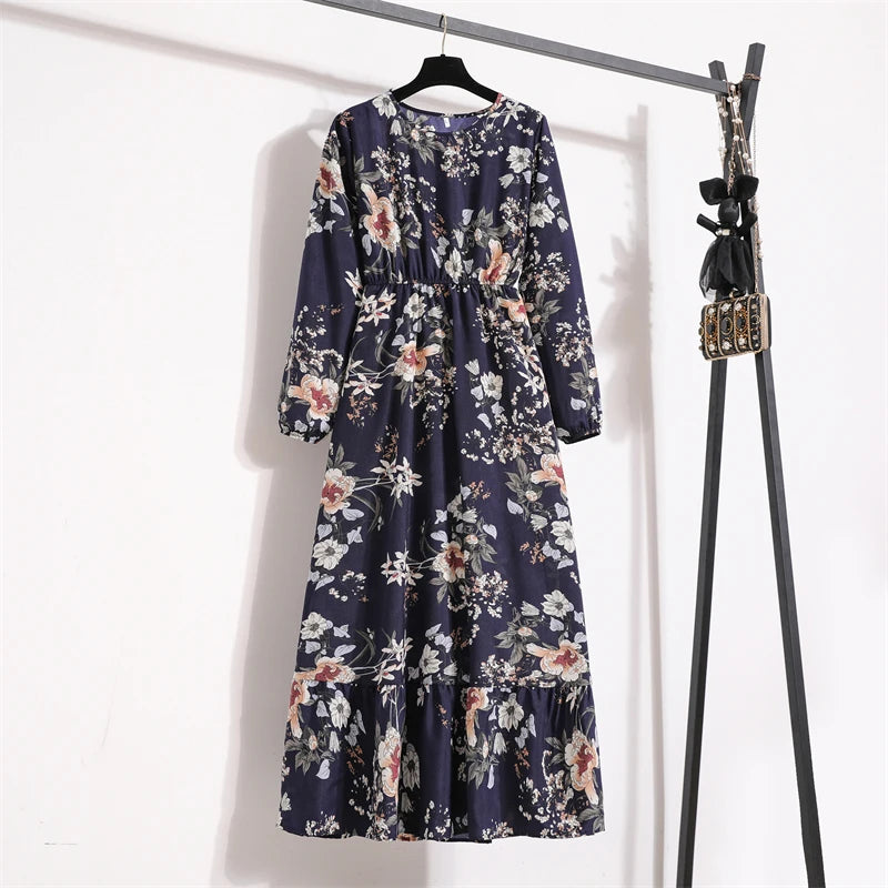 Rose Spring Maxi Floral Dress