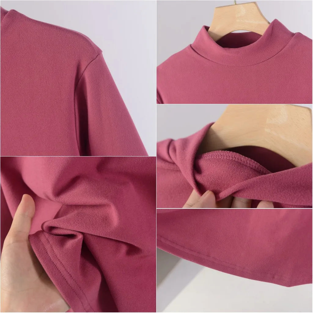 Mock Neck Bottoming shirt