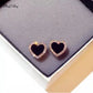 Rose Heart Stud Earrings