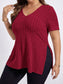 Rose Summer V Neck T-Shirt