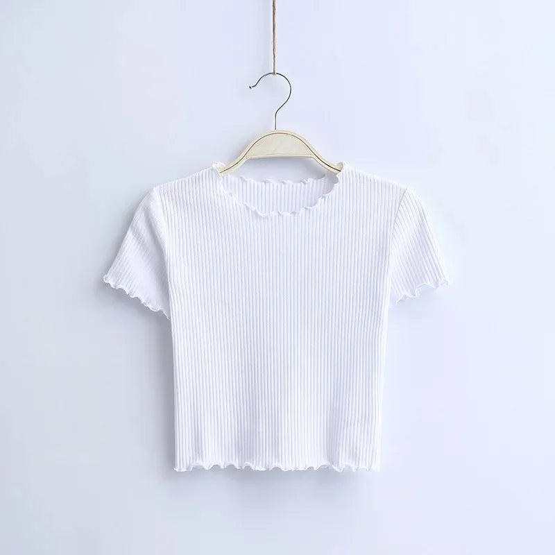 Rose Vintage O neck Short sleeve