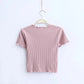 Rose Vintage O neck Short sleeve