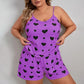 Rose Plus Size Heart Print Pyjama