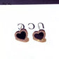 Rose Heart Stud Earrings