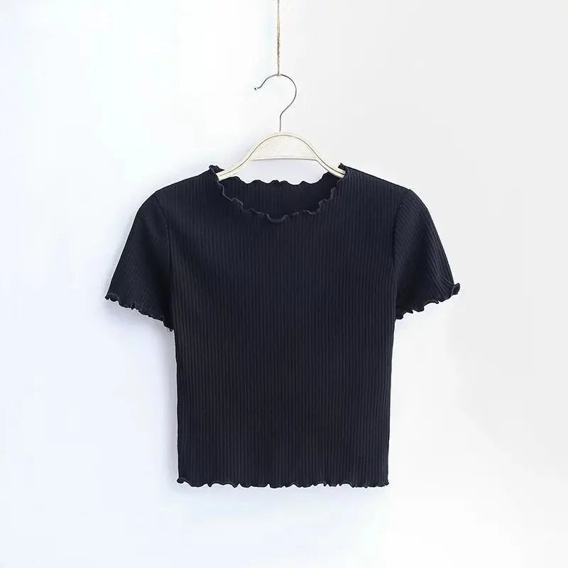 Rose Vintage O neck Short sleeve