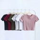 Rose Vintage O neck Short sleeve